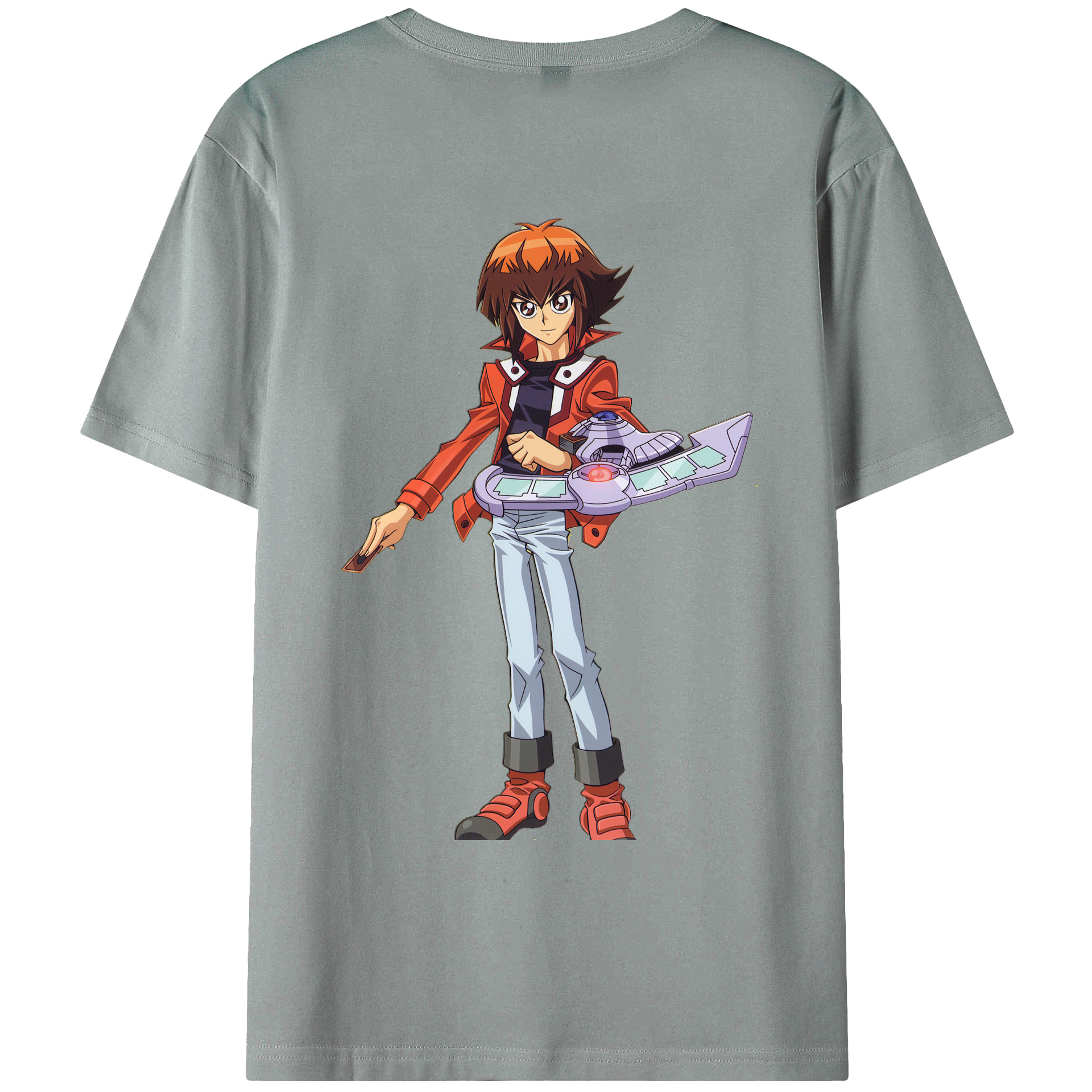 （画像用） 遊☆戯☆王 Yu-Gi-Oh! 綿100％ メンズ半袖Tシャツ（バックプリント） 通気性